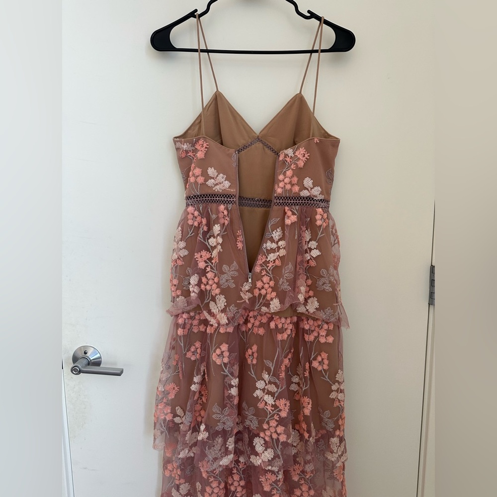 Self portrait lace pattern midi length dress - Picture 5 of 6